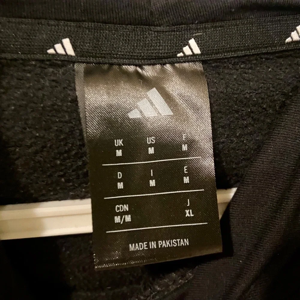 Adidas Mountain West Hoodie Medium Black Hooded Graphic Official Event Merch EUC